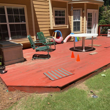 BEFORE - Trex Deck Build, Shed Roof Porch Install, and Door Replacement in Alpha