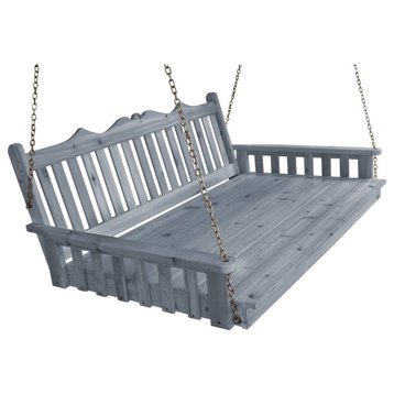Pine Royal English Garden Swingbed, Gray Stain, 6 Foot