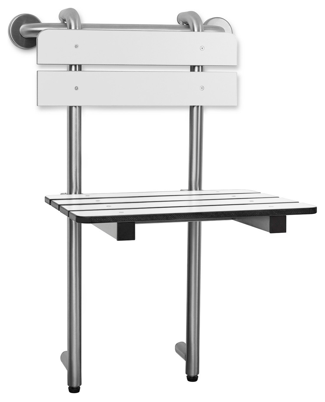 Lifestyle & Wellness Profile Bench Portable Shower Seat, Grab Bar Hung