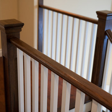 Wooden Stairs with Wooden Balusters