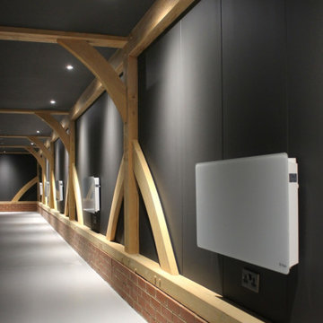 6 Bay Oak Garage Interior