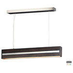 ET2 Lighting - ET2 Lighting E35016-WEPC iWood - 40.25" 30W 1 LED Pendant - Rectangular solid wood frames with stainless steeliWood 40.25" 30W 1 L Wenge/Polished Chrom *UL Approved: YES Energy Star Qualified: n/a ADA Certified: n/a  *Number of Lights: Lamp: 1-*Wattage:30w PCB Integrated LED bulb(s) *Bulb Included:Yes *Bulb Type:PCB Integrated LED *Finish Type:Wenge/Polished Chrome