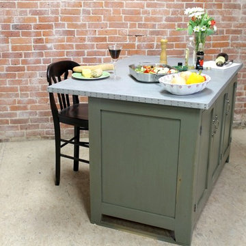 Zinc Kitchen Island
