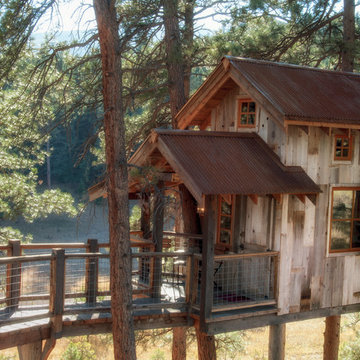 Tree house with Natureaged siding