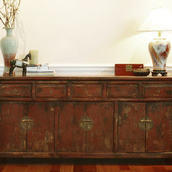 Distressed Altar Style Cabinet - Buffets And Sideboards