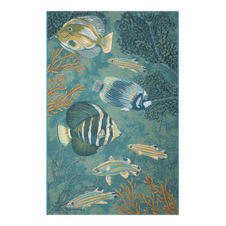Marina Fish Indoor/Outdoor Rug, 6'6