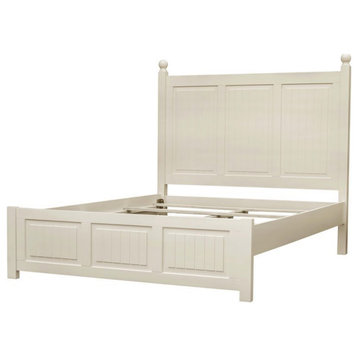 Sunset Trading Ice Cream At The Beach Wood Queen Bed in Antique White