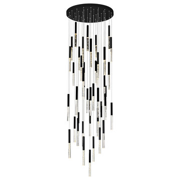 Dragonwatch LED Integrated Chandelier with Black Finish