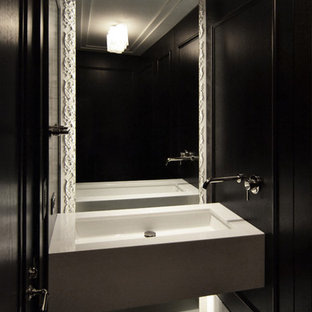 Bäder mit Wandwaschbecken und Marmor-Waschbecken/Waschtisch Ideen