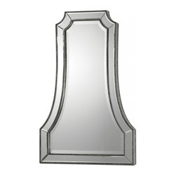 www.essentialsinside.com:  cattaneo silver beaded mirror - Wall Mirrors