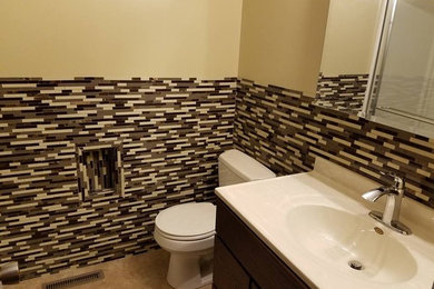 Inspiration for a contemporary bathroom remodel in Other