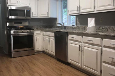Inspiration for a transitional kitchen remodel in Boston