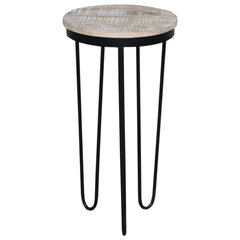 Maklaine Modern / Contemporary Night Stand In White Oak Finish