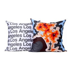 Los Angeles map pillow - Decorative Pillows