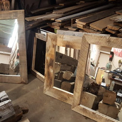 Reclaimed barn wood mirrors - Wall Mirrors