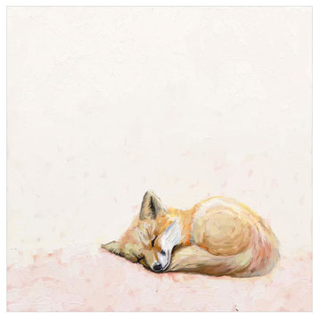 "Curled Up Fox" Canvas Wall Art by Cathy Walters