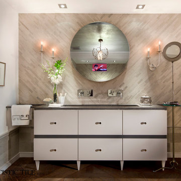 Smoke Limestone Bathroom