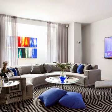 My Houzz: A West Chelsea Duplex Combines Modern Style and Glamour