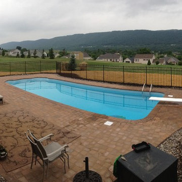 Pool Deck, Pathway and Fence