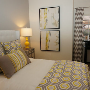 Grey & Yellow Bedroom