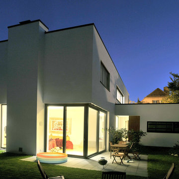 Bauhausvilla in Pankow - Nachtaufnahme