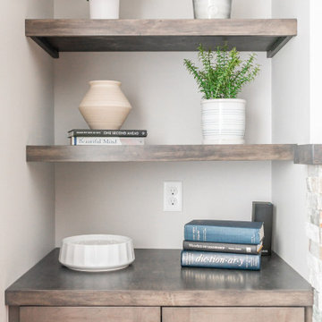 Awe-Inspiring Basement Bar & Entertainment Storage