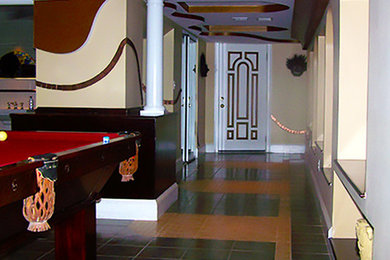 Example of a trendy home design design in Boston