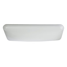 2' 2x17" T8 Cloud Ceiling Mount, White