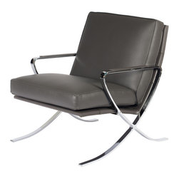 Pierre Occasional Chair with Arms | Grey - Armchairs And Accent Chairs
