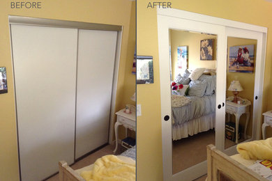Bedroom - modern bedroom idea in Orange County