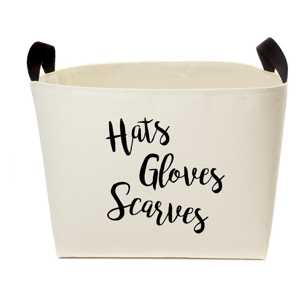 Hats Gloves Scarves Storage Basket