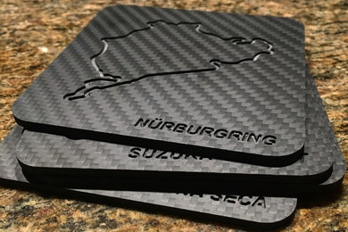 Carbon Fiber Drink Coasters