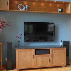 Custom Entertainment center and large upper shelf - Products