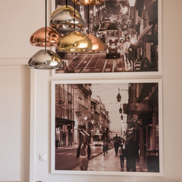 Dining Room with Pendant Lights and Round Table, Chiado