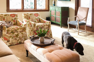 Living room - transitional living room idea in DC Metro
