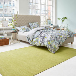 Rainbow Rugs 7708 11 by Esprit in Lime Green - Rugs