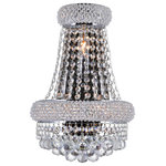 CWI Lighting - Empire 3 Light Wall Sconce With Chrome Finish - Whether you're creating a focal point in a wall or layering a loom with dramatic lighting, the Empire 3 Light Chrome Wall Sconce can do the work. This chandelier-looking wall-mounted light fixture makes for an attractive and functional decor in the living room, dining room, or hallway. You'll love the glistening light it provides and the dramatic shadows it creates.  Feel confident with your purchase and rest assured. This fixture comes with a one year warranty against manufacturers defects to give you peace of mind that your product will be in perfect condition.