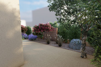 モンペリエにある地中海スタイルのおしゃれな庭の写真