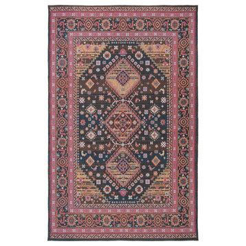 Safavieh Classic Vintage Collection CLV114 Rug, Navy/Pink, 5' X 8'