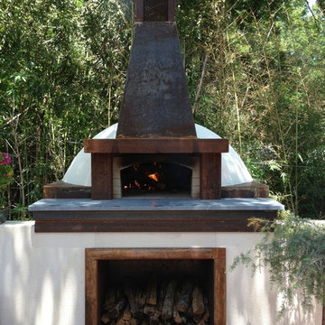 Steel and Stucco Wood-burning Oven