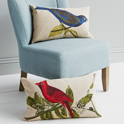 botanical bird cushions - Scatter Cushions