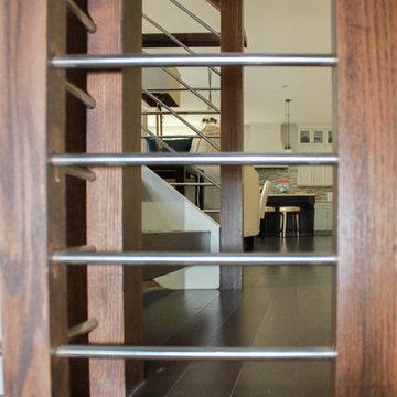 Project #22 | Stainless Steel & Dark Wood Treads