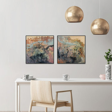 Color Spill Diptych