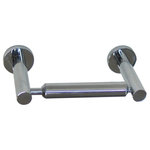 Valsan Bathrooms - Montana Chrome Double Post Roll Holder - Montana's contemporary styling perfectly accessorizes today's modern bathrooms. Crafted from solid brass and hand finished, this is our most luxurious range and demonstrates a refreshing uniqueness of design. Montana also features the outstanding anti-twist fixing system, preventing your products from twisting.