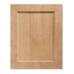 2 Piece Shaker Beaded RTF Cabinet Door from CabinetNow.com shown in Wild Apple L - Kitchen Cabinetry