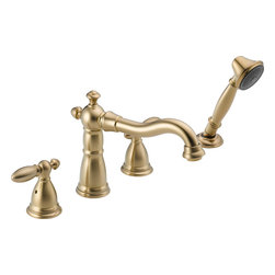 Delta Victorian&reg; Roman Tub With Hand Shower Trim - Tub And Shower Faucet Sets