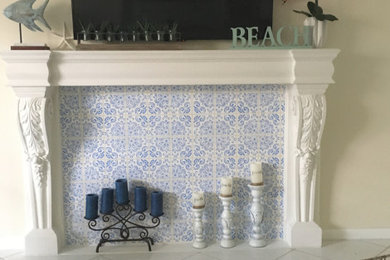 Example of a tuscan home design design in Miami