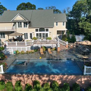 raised deck and terrace