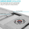 Luxrite 1x4 FT Surface Mount LED Flat Panel 3 Color Option 2 Pack