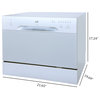 6 Place Settings Silver Countertop Dishwasher